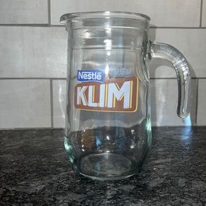 Vintage Nestle Klim glass pitcher Excellent condition no chips. Old give away i…